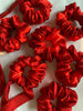 Red Silk Scrunchie