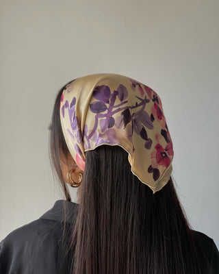 ‘Desert Rose’ Silk Bandana